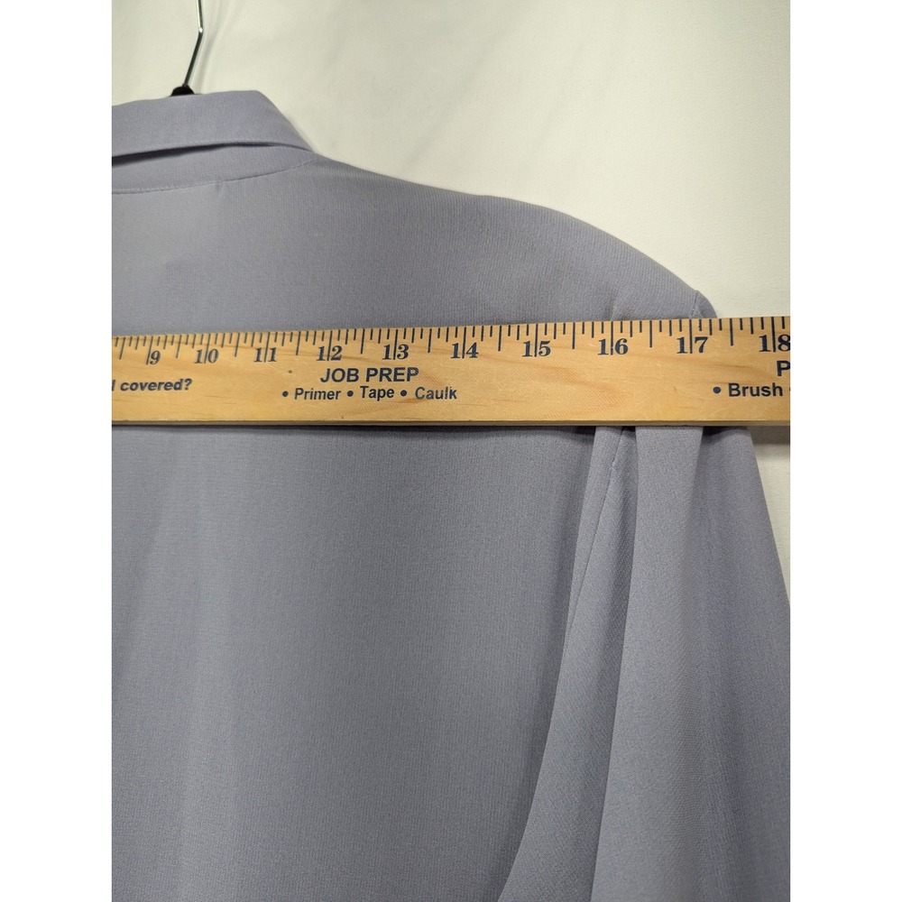 Yves St. Clair Studio Vintage Lavender Embroidered Button Down Blouse Size 16 - Picture 6 of 10